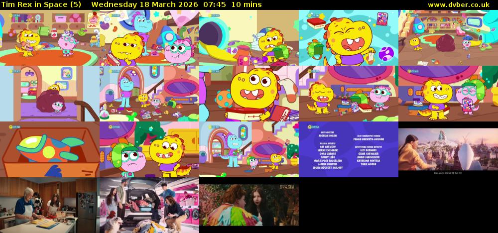 Tim Rex in Space (5) Wednesday 18 March 2026 07:45 - 07:55