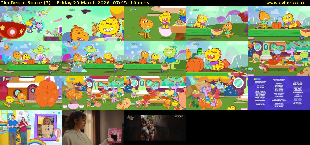 Tim Rex in Space (5) Friday 20 March 2026 07:45 - 07:55