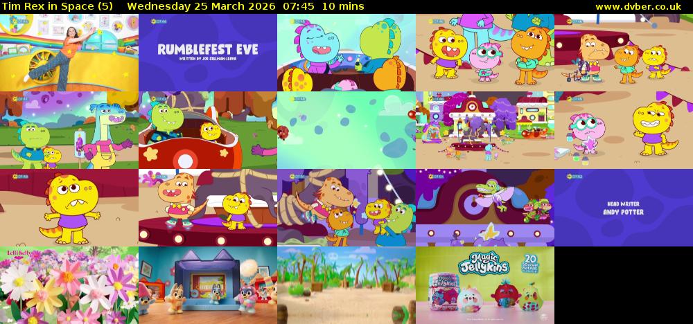 Tim Rex in Space (5) Wednesday 25 March 2026 07:45 - 07:55