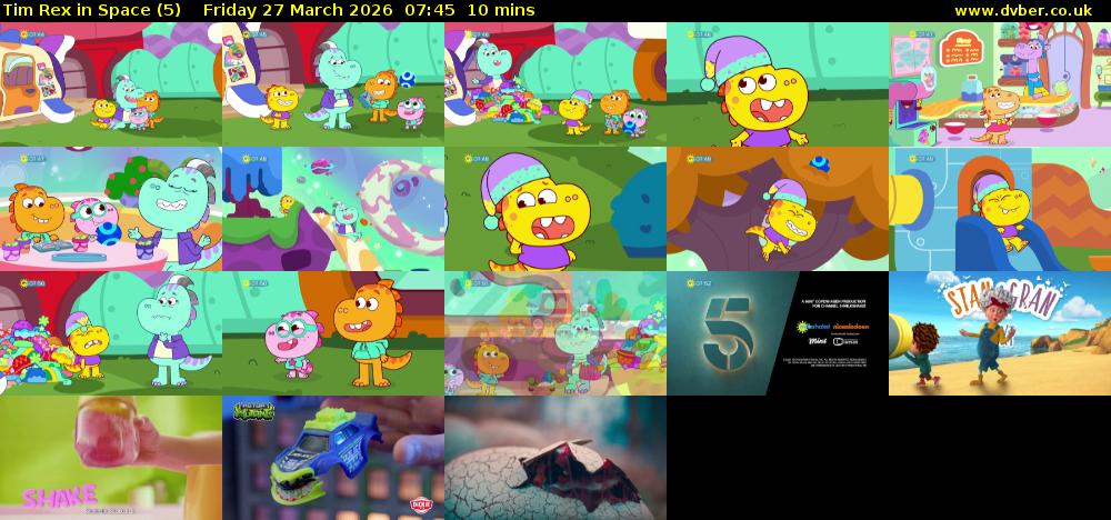 Tim Rex in Space (5) Friday 27 March 2026 07:45 - 07:55