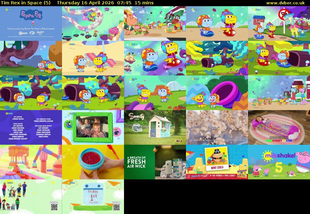 Tim Rex in Space (5) Thursday 16 April 2026 07:45 - 08:00