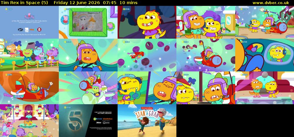 Tim Rex in Space (5) Friday 12 June 2026 07:45 - 07:55
