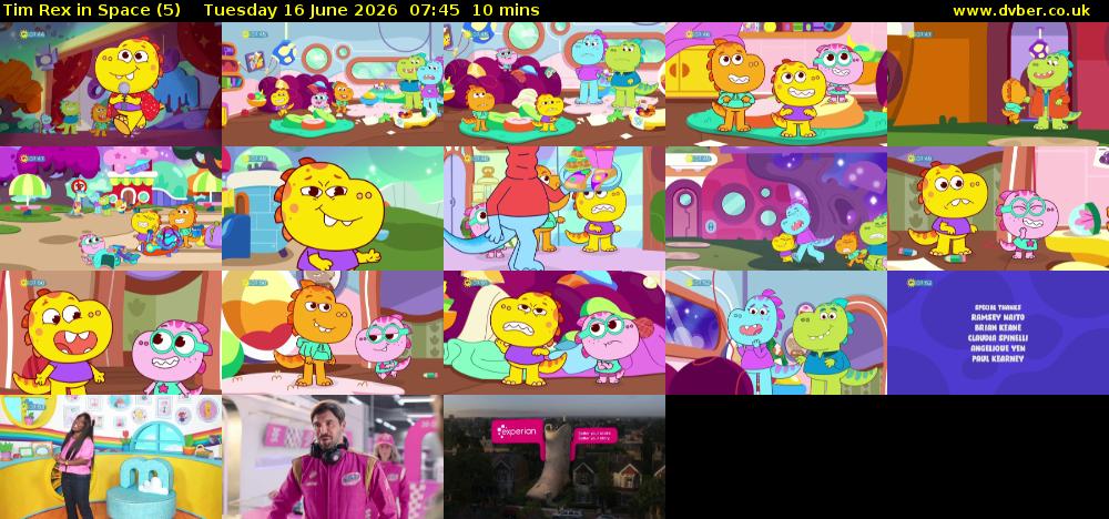 Tim Rex in Space (5) Tuesday 16 June 2026 07:45 - 07:55