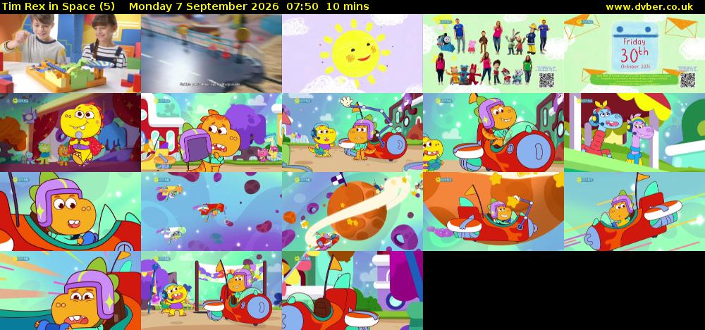 Tim Rex in Space (5) Monday 7 September 2026 07:50 - 08:00