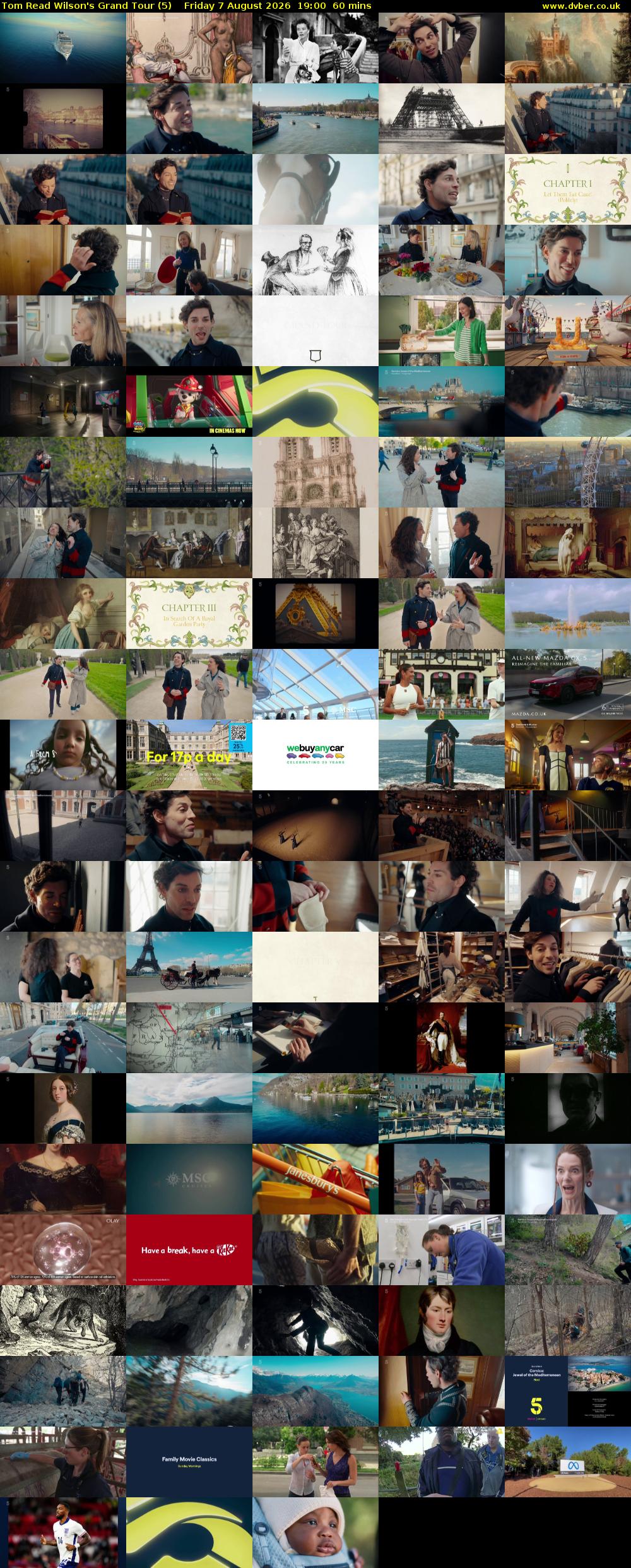 Tom Read Wilson's Grand Tour (5) Friday 7 August 2026 19:00 - 20:00