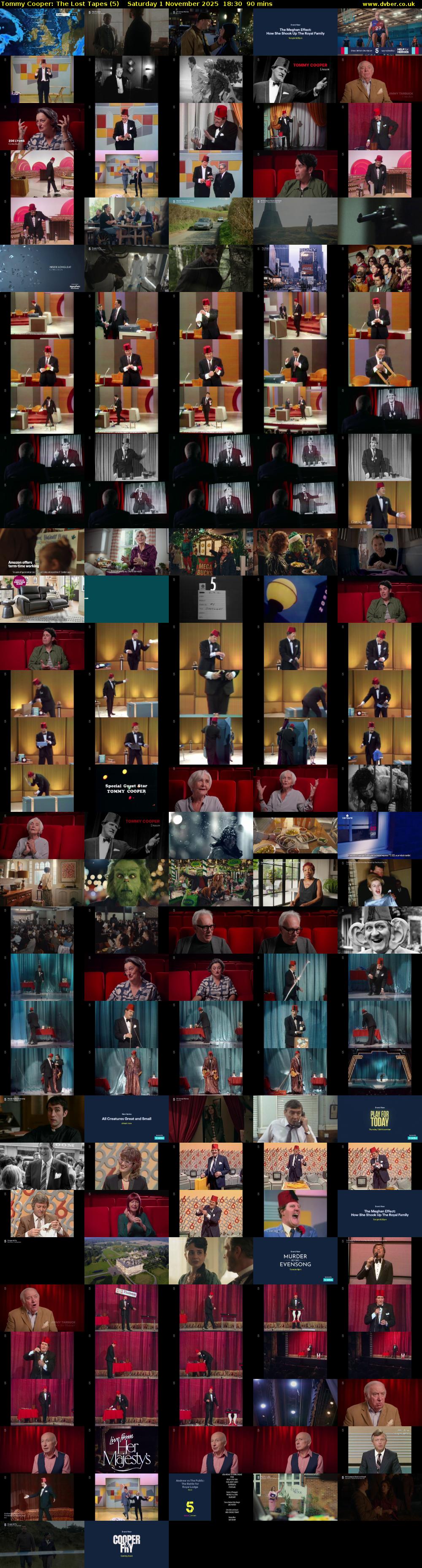 Tommy Cooper: The Lost Tapes (5) Saturday 1 November 2025 18:30 - 20:00
