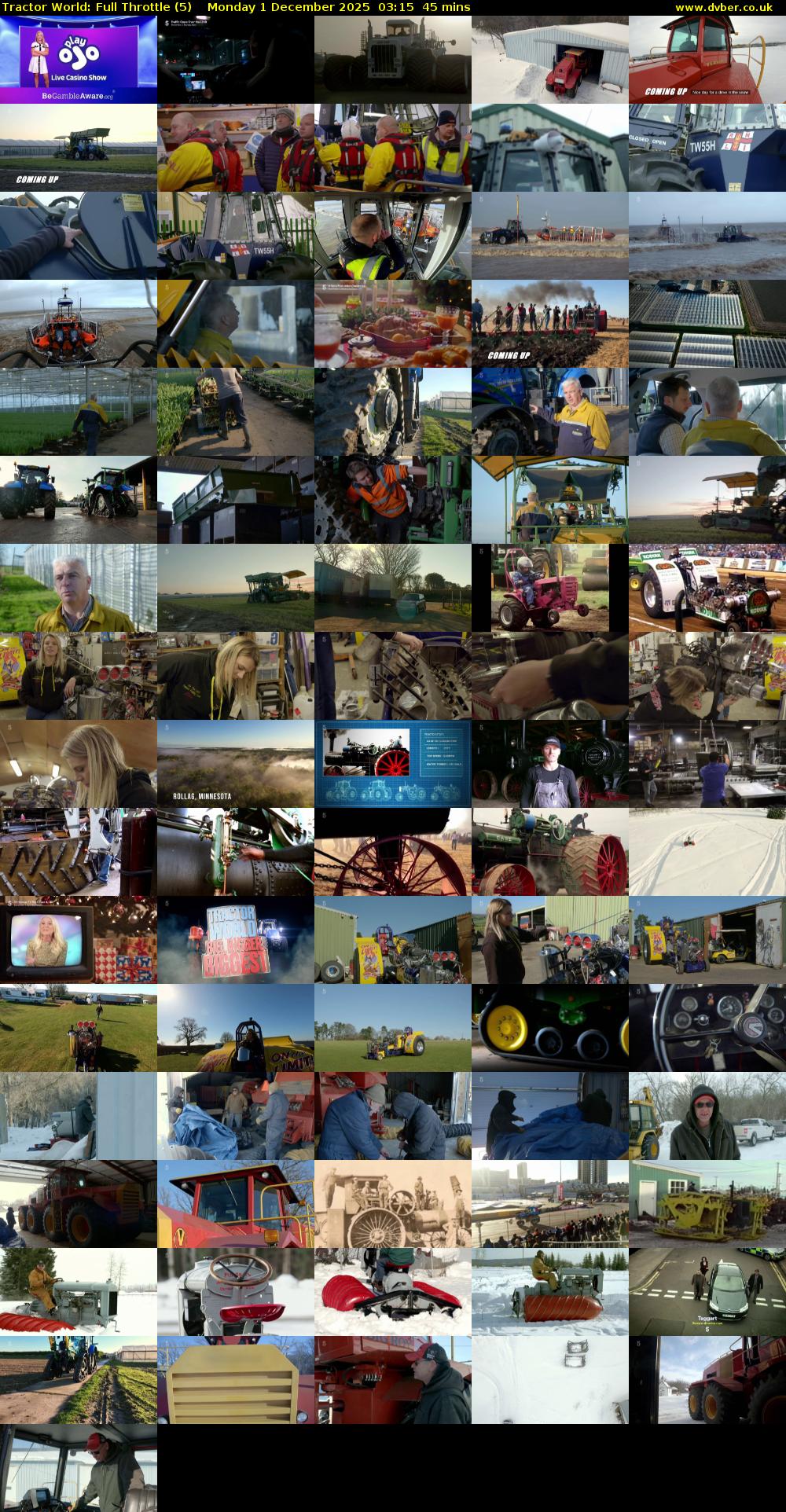 Tractor World: Full Throttle (5) Monday 1 December 2025 03:15 - 04:00