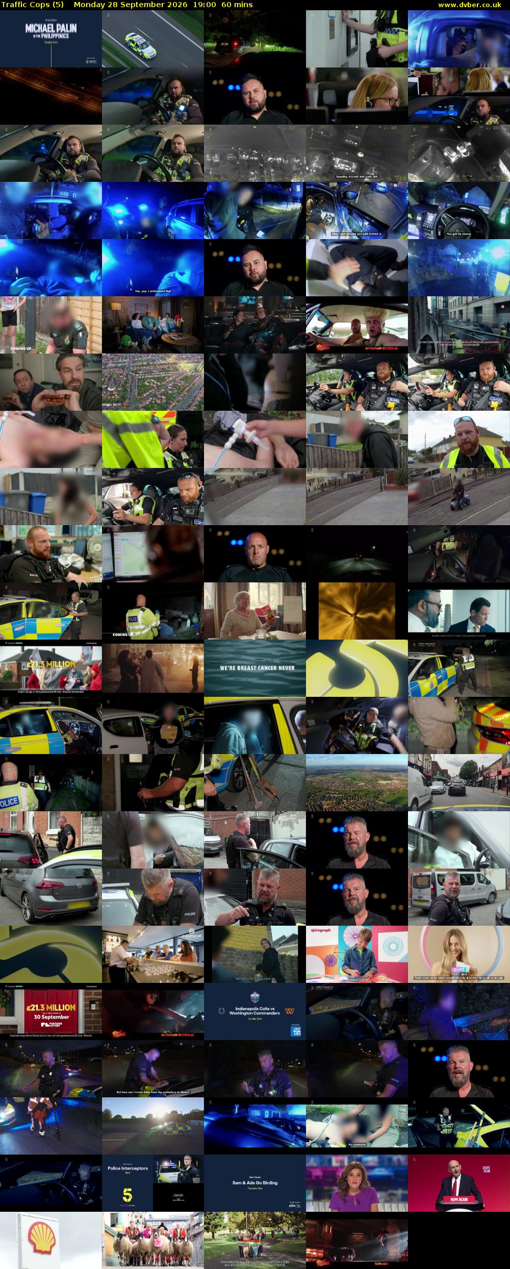 Traffic Cops (5) Monday 28 September 2026 19:00 - 20:00
