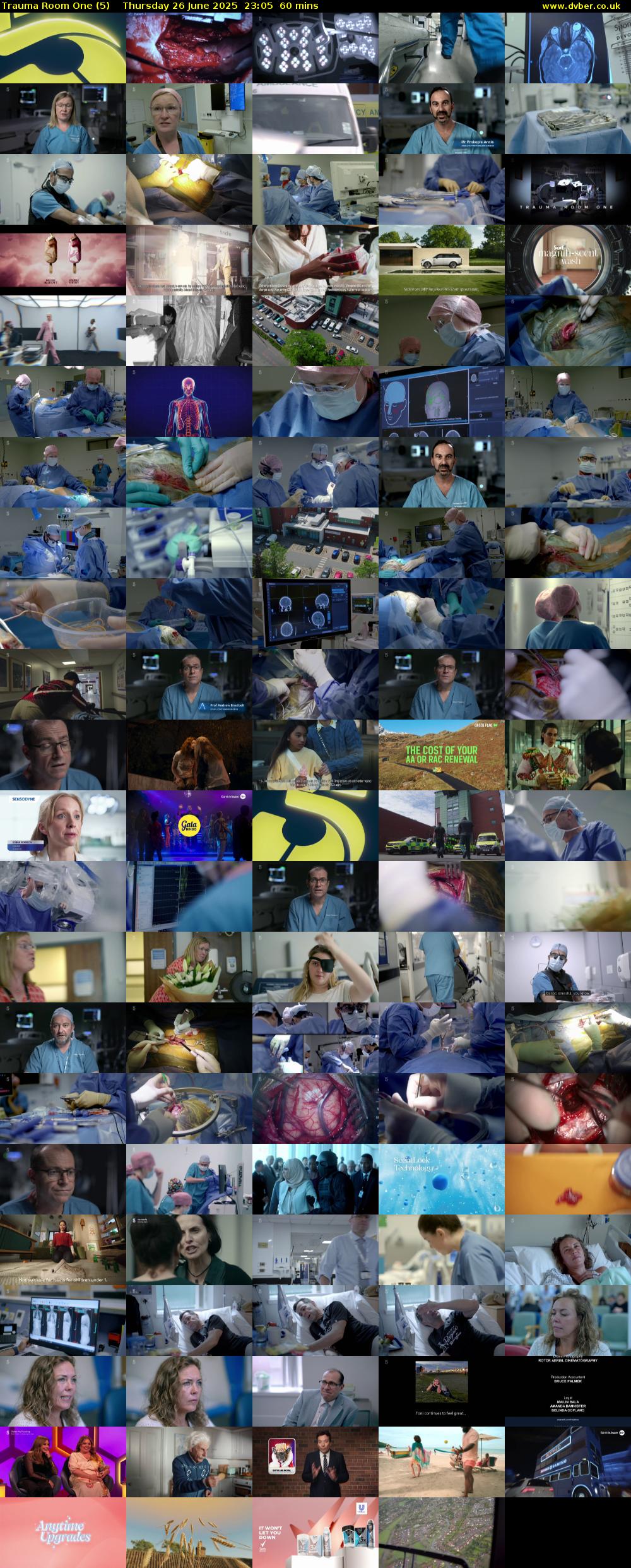 Trauma Room One (5) Thursday 26 June 2025 23:05 - 00:05