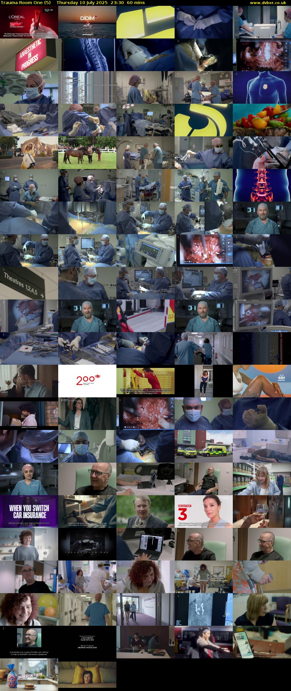 Trauma Room One (5) Thursday 10 July 2025 23:30 - 00:30