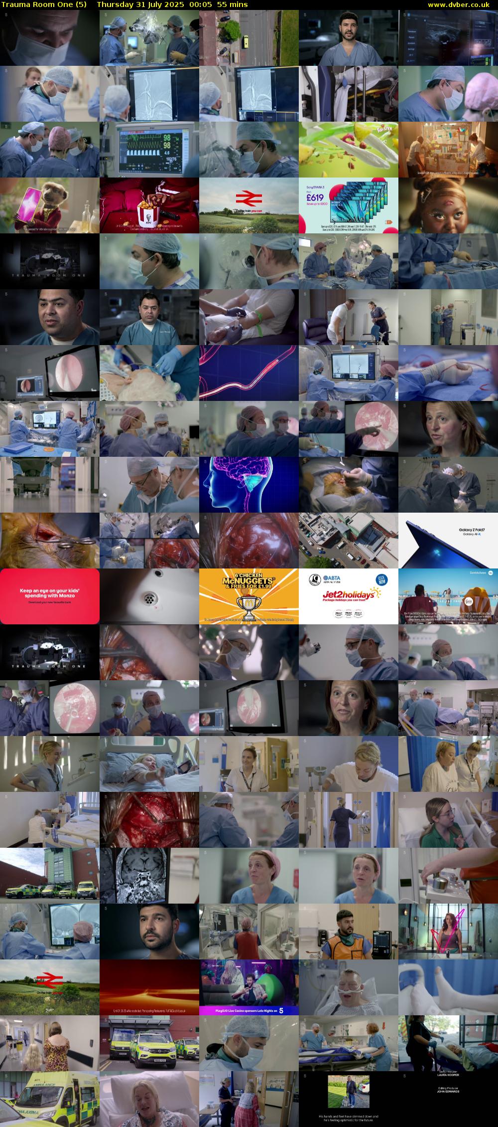 Trauma Room One (5) Thursday 31 July 2025 00:05 - 01:00