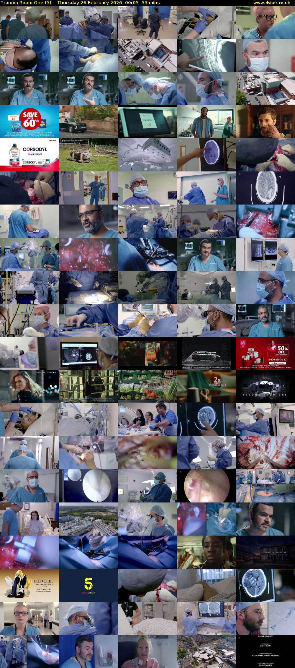 Trauma Room One (5) Thursday 26 February 2026 00:05 - 01:00