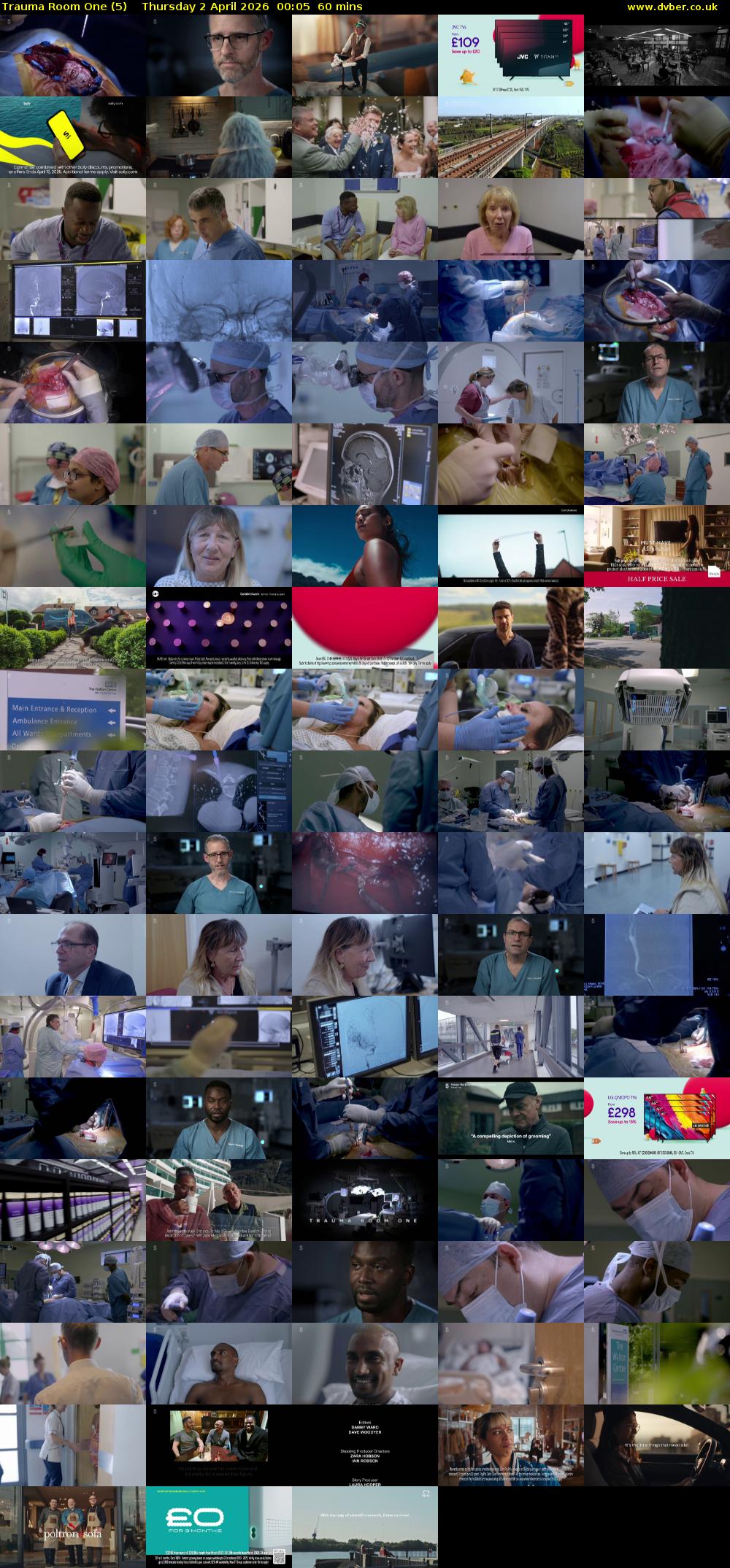Trauma Room One (5) Thursday 2 April 2026 00:05 - 01:05