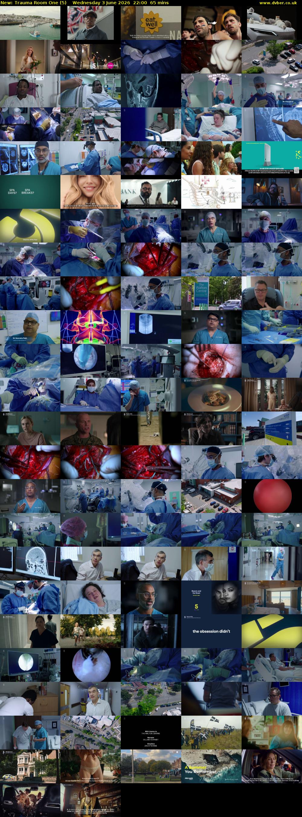 Trauma Room One (5) Wednesday 3 June 2026 22:00 - 23:05