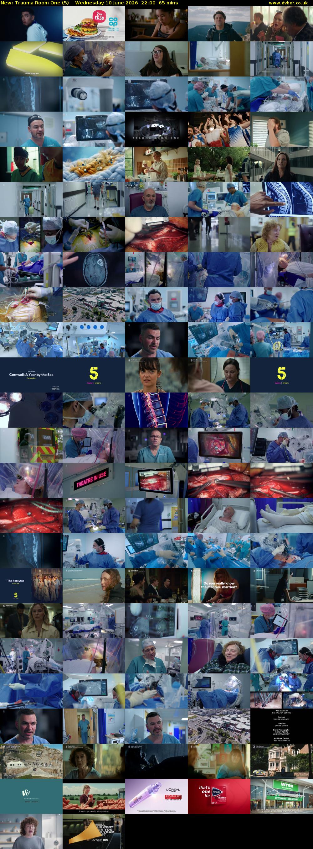 Trauma Room One (5) Wednesday 10 June 2026 22:00 - 23:05
