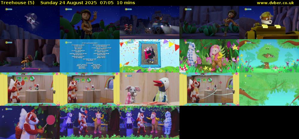 Treehouse (5) Sunday 24 August 2025 07:05 - 07:15