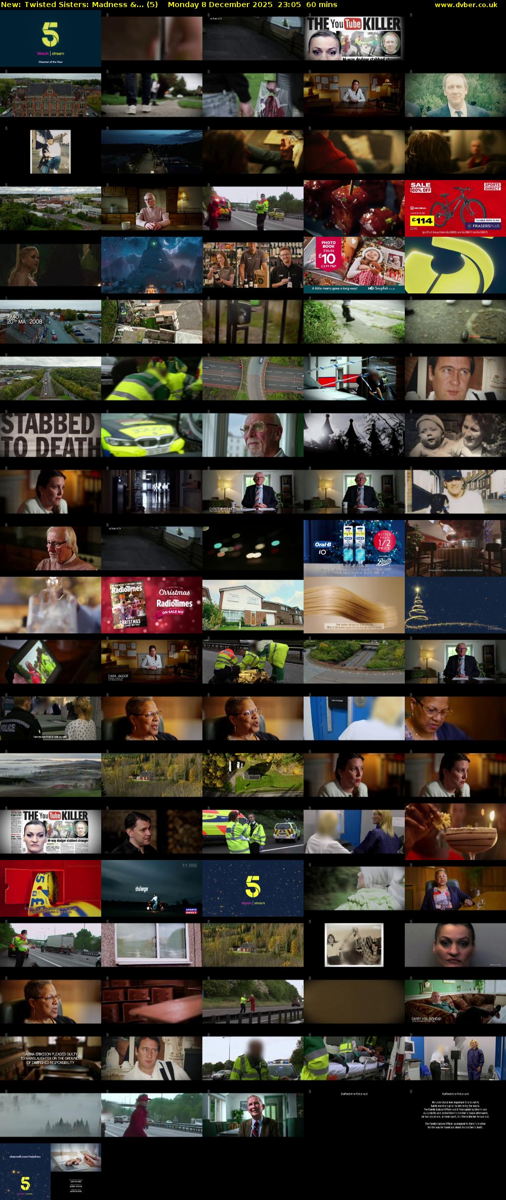 Twisted Sisters: Madness &... (5) Monday 8 December 2025 23:05 - 00:05