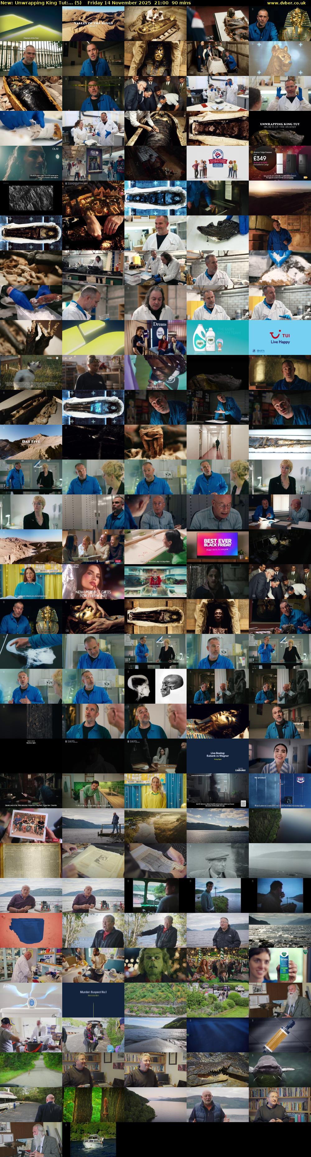 Unwrapping King Tut:... (5) Friday 14 November 2025 21:00 - 22:30