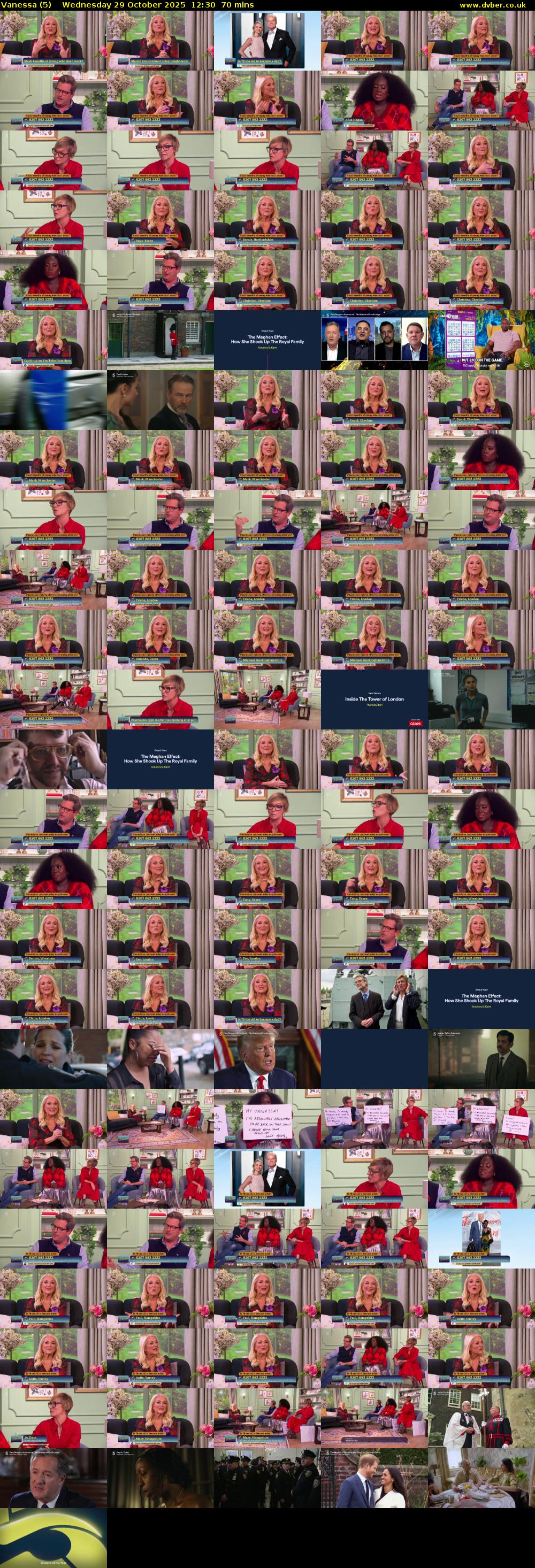 Vanessa (5) Wednesday 29 October 2025 12:30 - 13:40