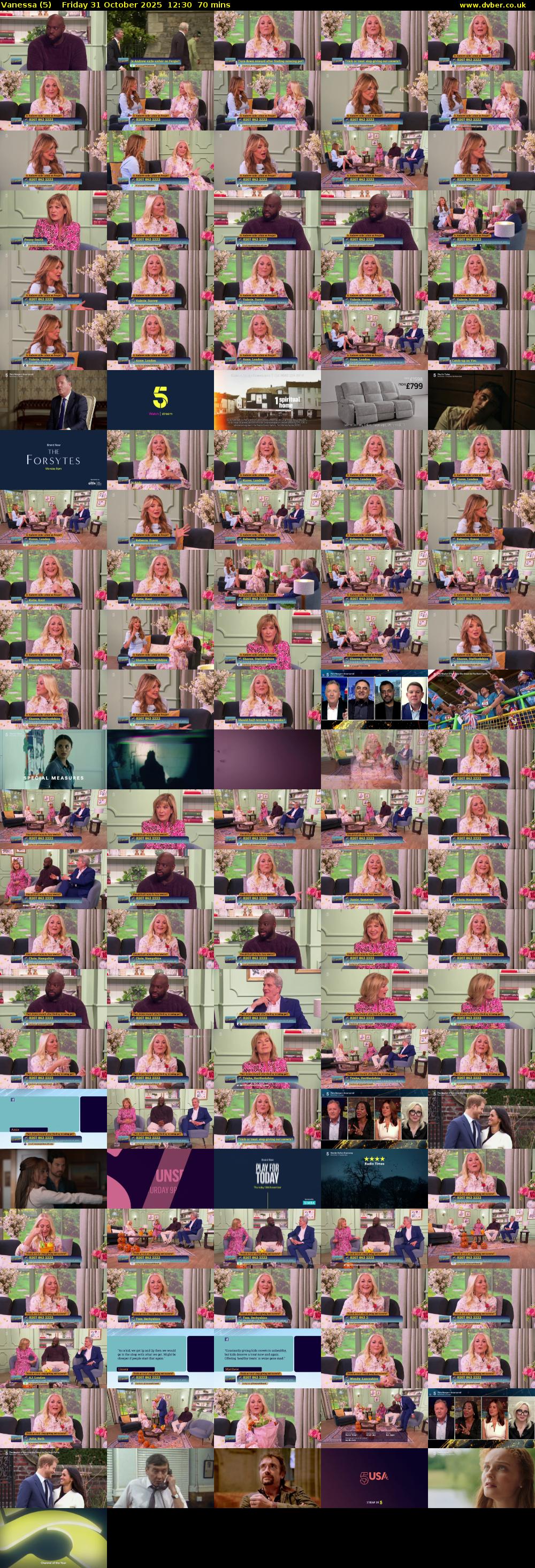 Vanessa (5) Friday 31 October 2025 12:30 - 13:40