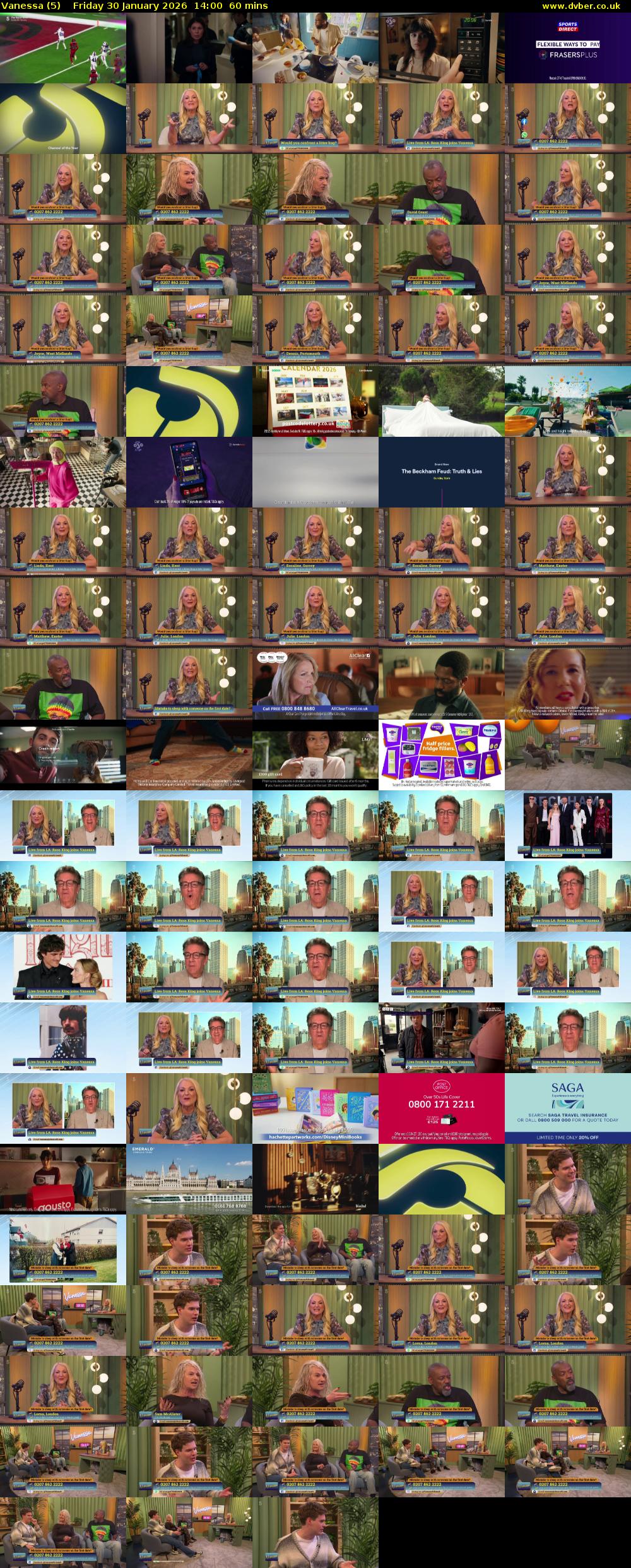 Vanessa (5) Friday 30 January 2026 14:00 - 15:00