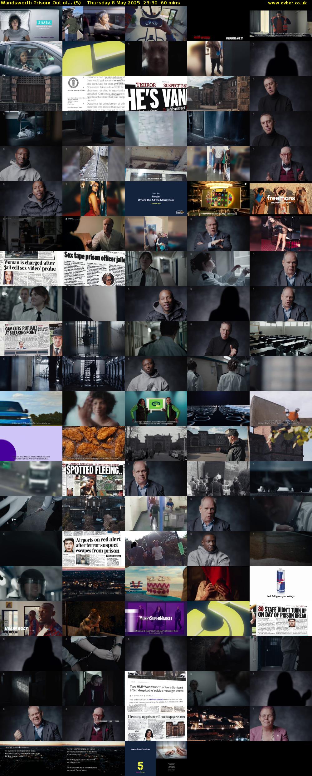 Wandsworth Prison: Out of... (5) Thursday 8 May 2025 23:30 - 00:30