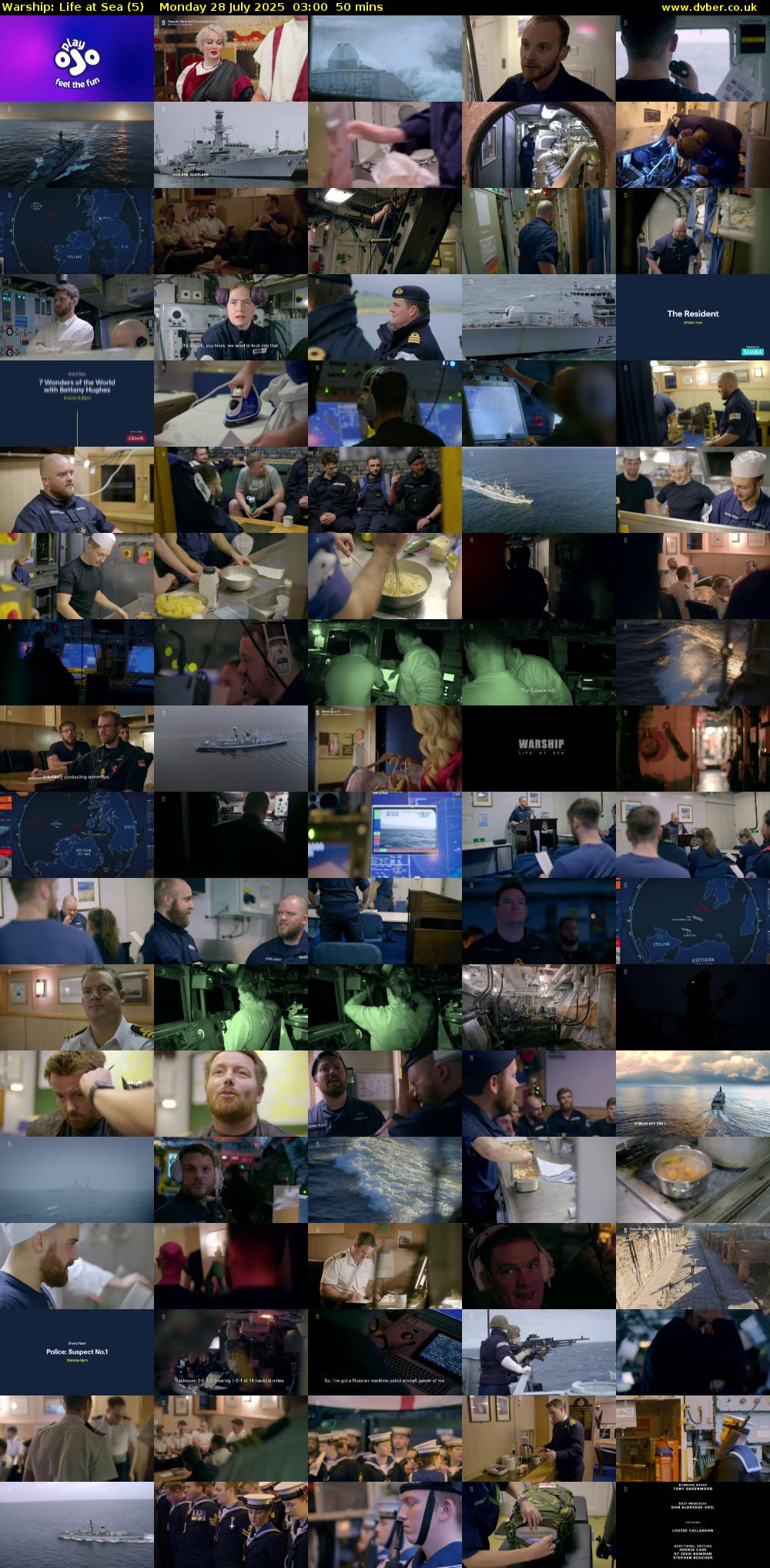 Warship: Life at Sea (5) Monday 28 July 2025 03:00 - 03:50