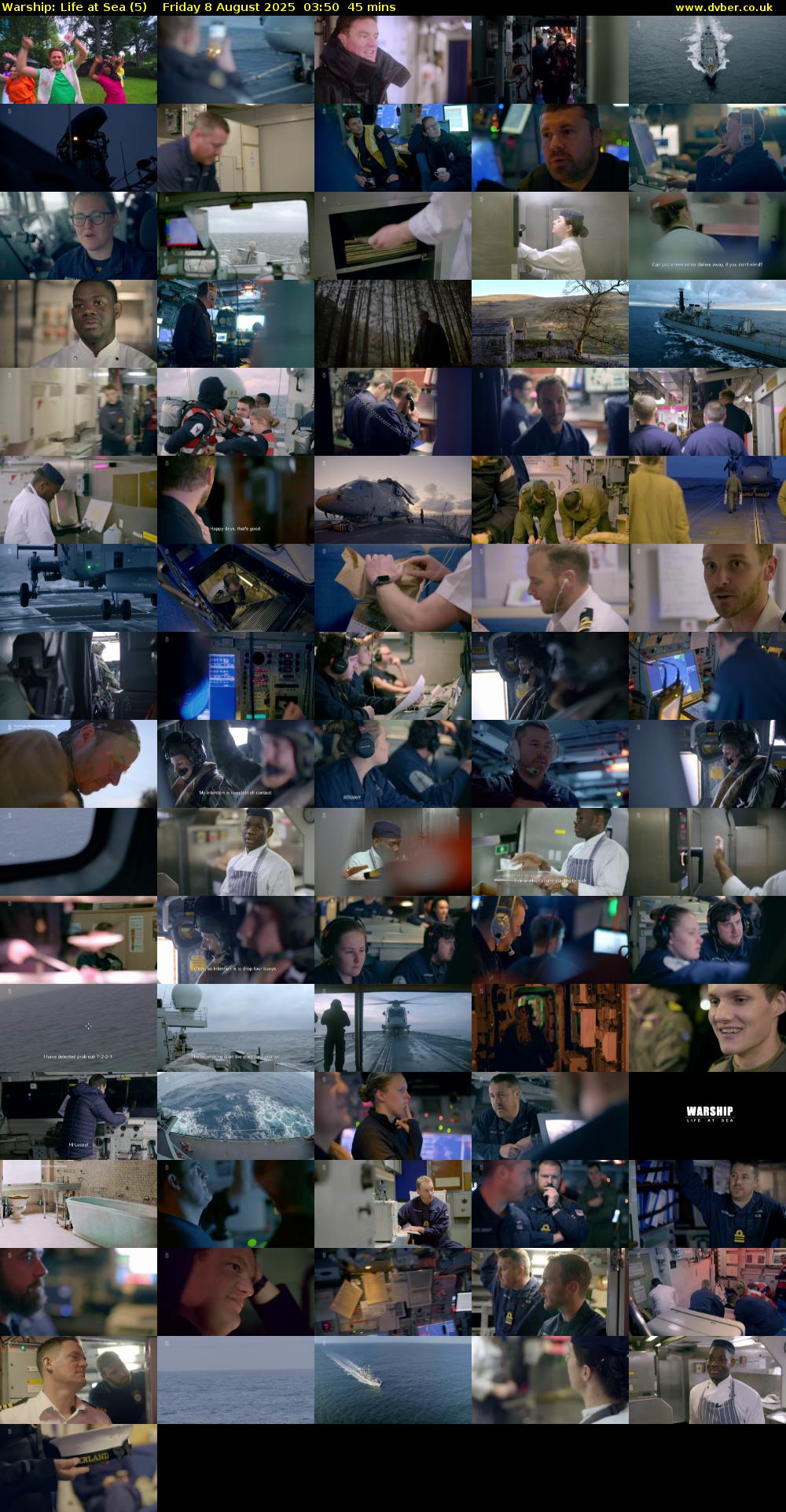 Warship: Life at Sea (5) Friday 8 August 2025 03:50 - 04:35