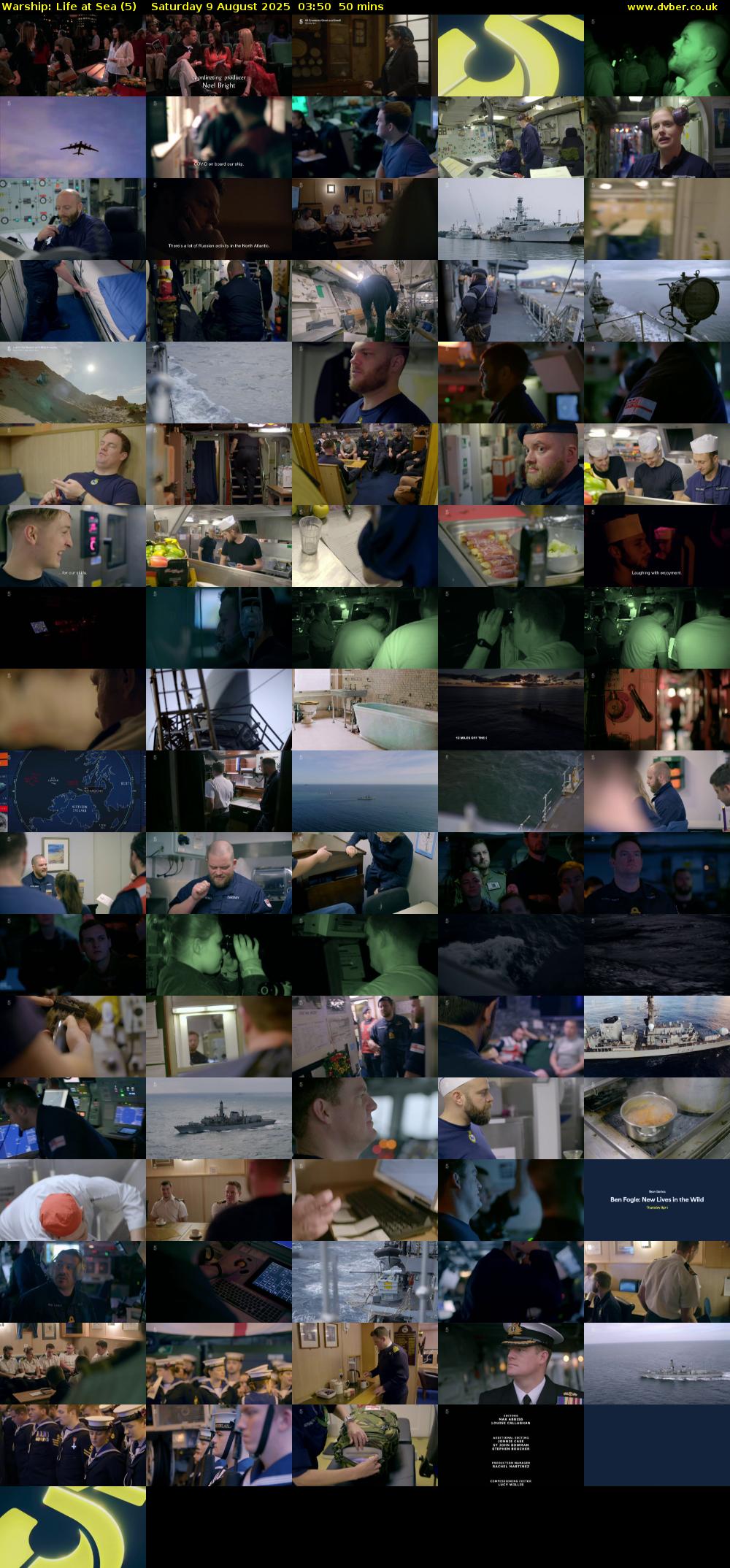 Warship: Life at Sea (5) Saturday 9 August 2025 03:50 - 04:40