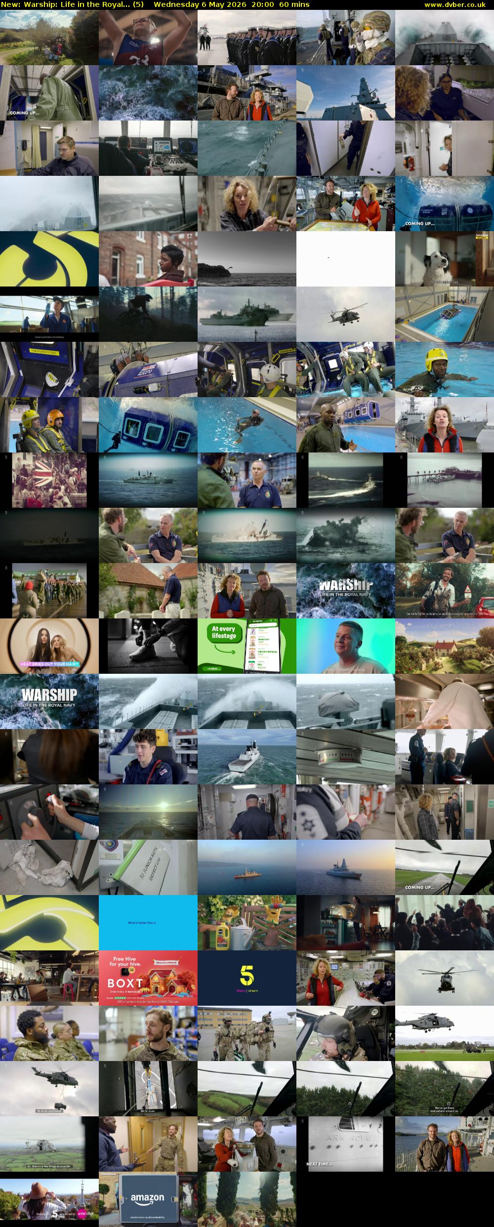 Warship: Life in the Royal... (5) Wednesday 6 May 2026 20:00 - 21:00