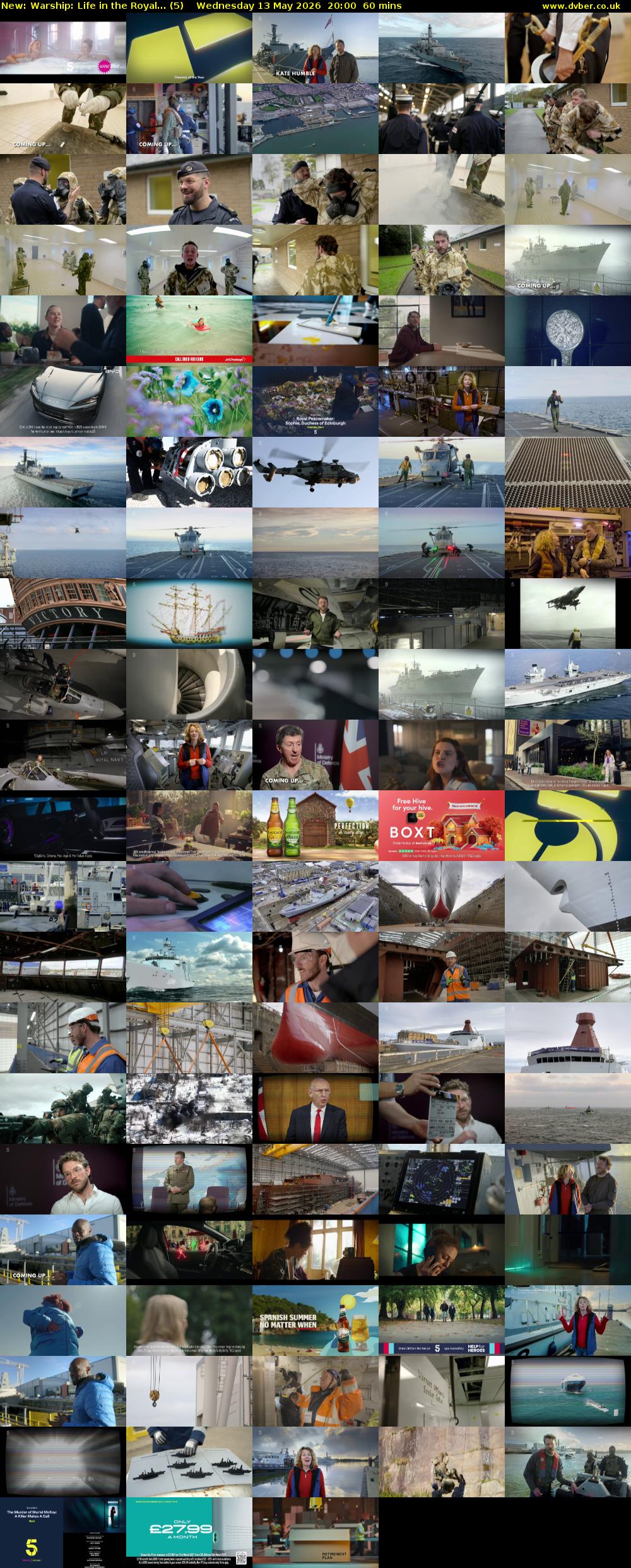 Warship: Life in the Royal... (5) Wednesday 13 May 2026 20:00 - 21:00
