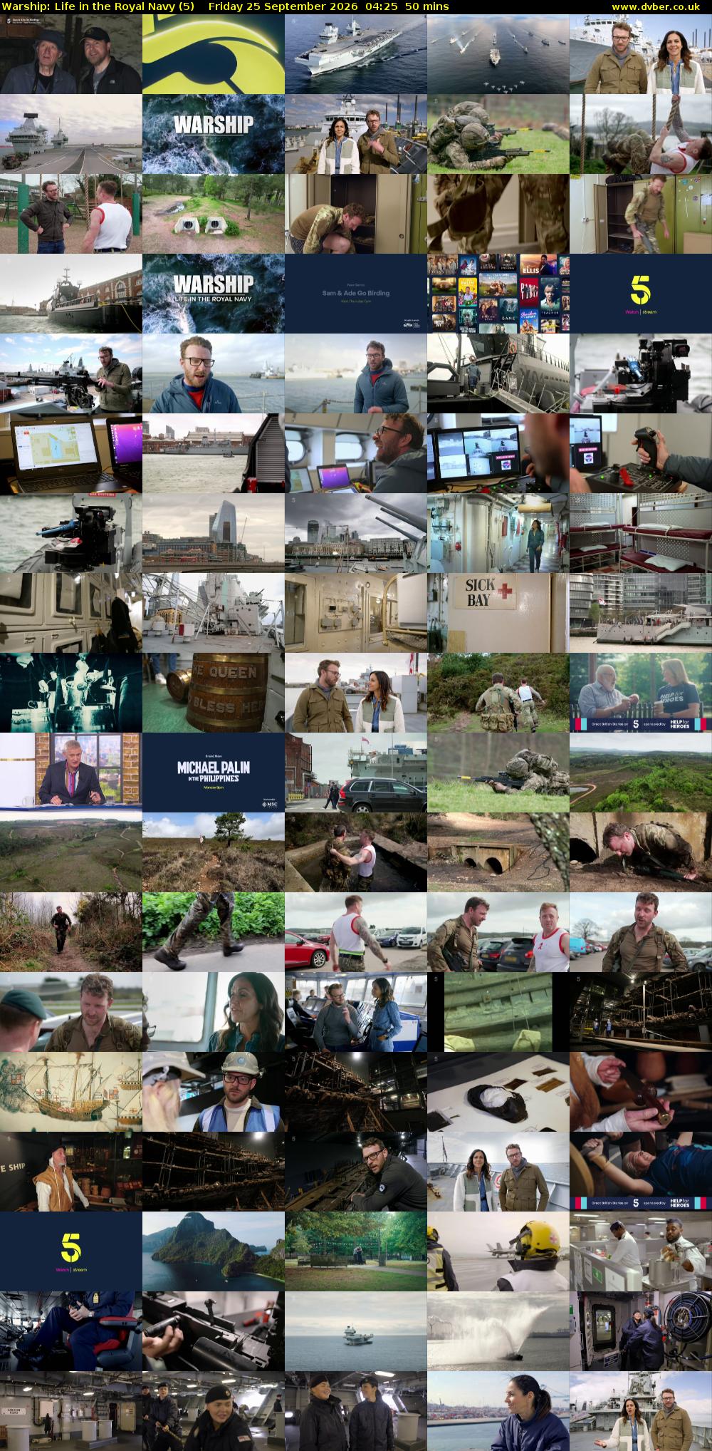 Warship: Life in the Royal Navy (5) Friday 25 September 2026 04:25 - 05:15
