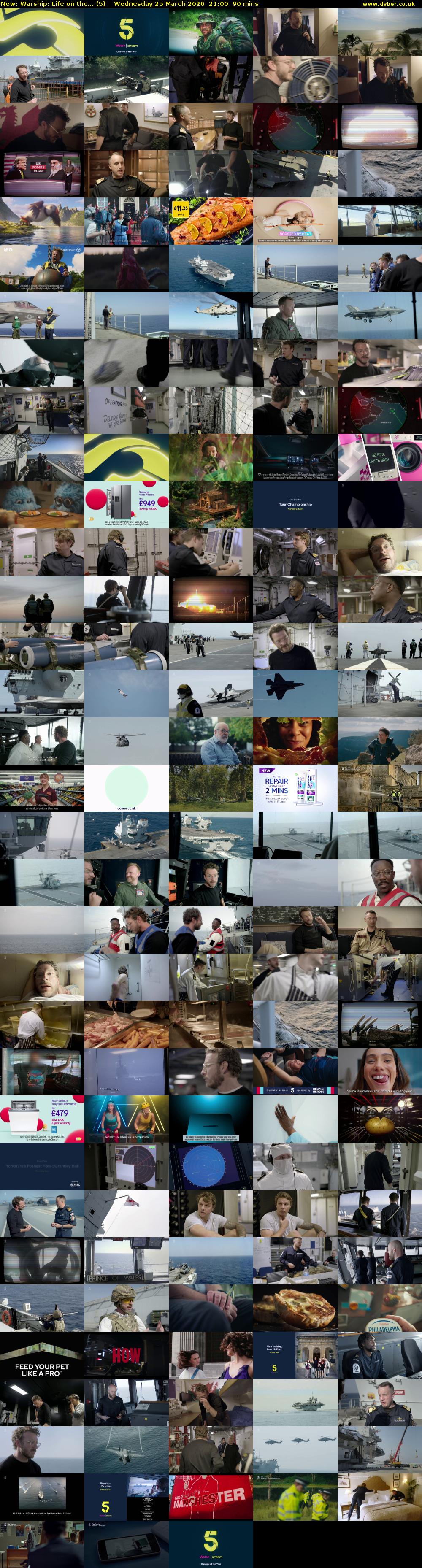 Warship: Life on the... (5) Wednesday 25 March 2026 21:00 - 22:30