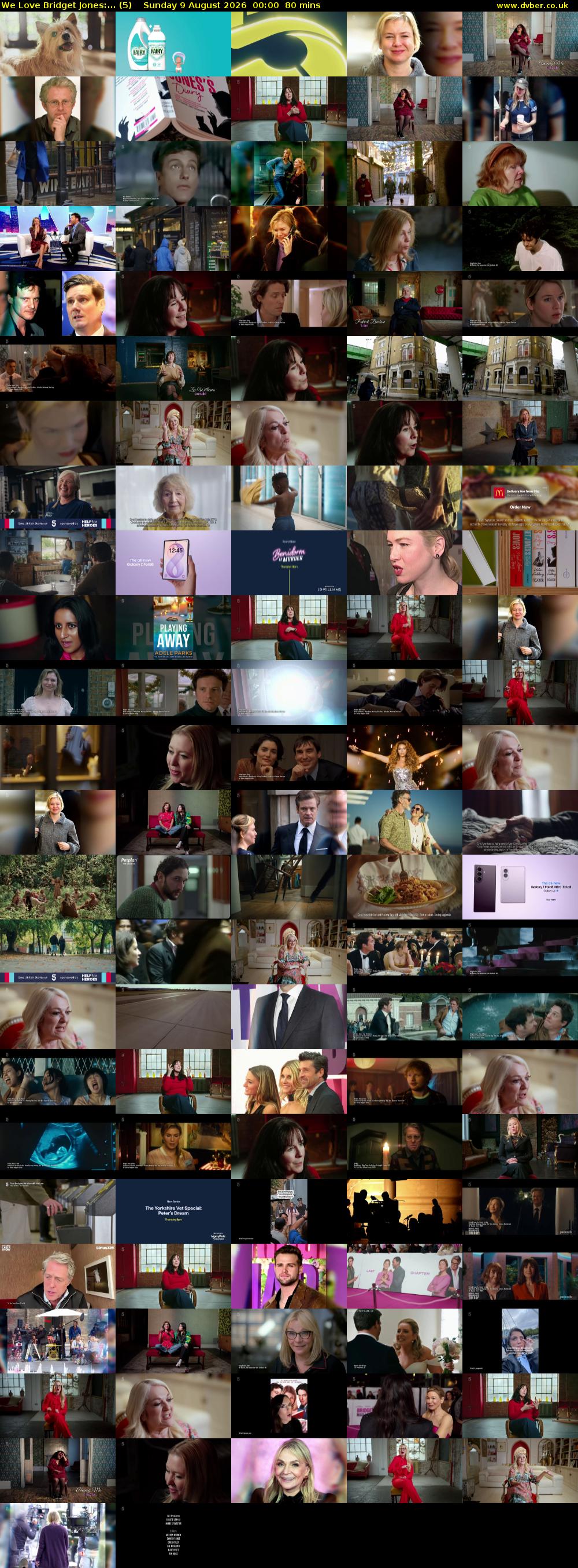 We Love Bridget Jones:... (5) Sunday 9 August 2026 00:00 - 01:20