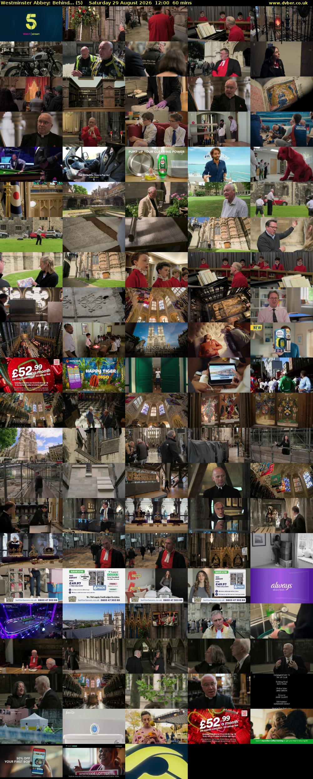 Westminster Abbey: Behind... (5) Saturday 29 August 2026 12:00 - 13:00