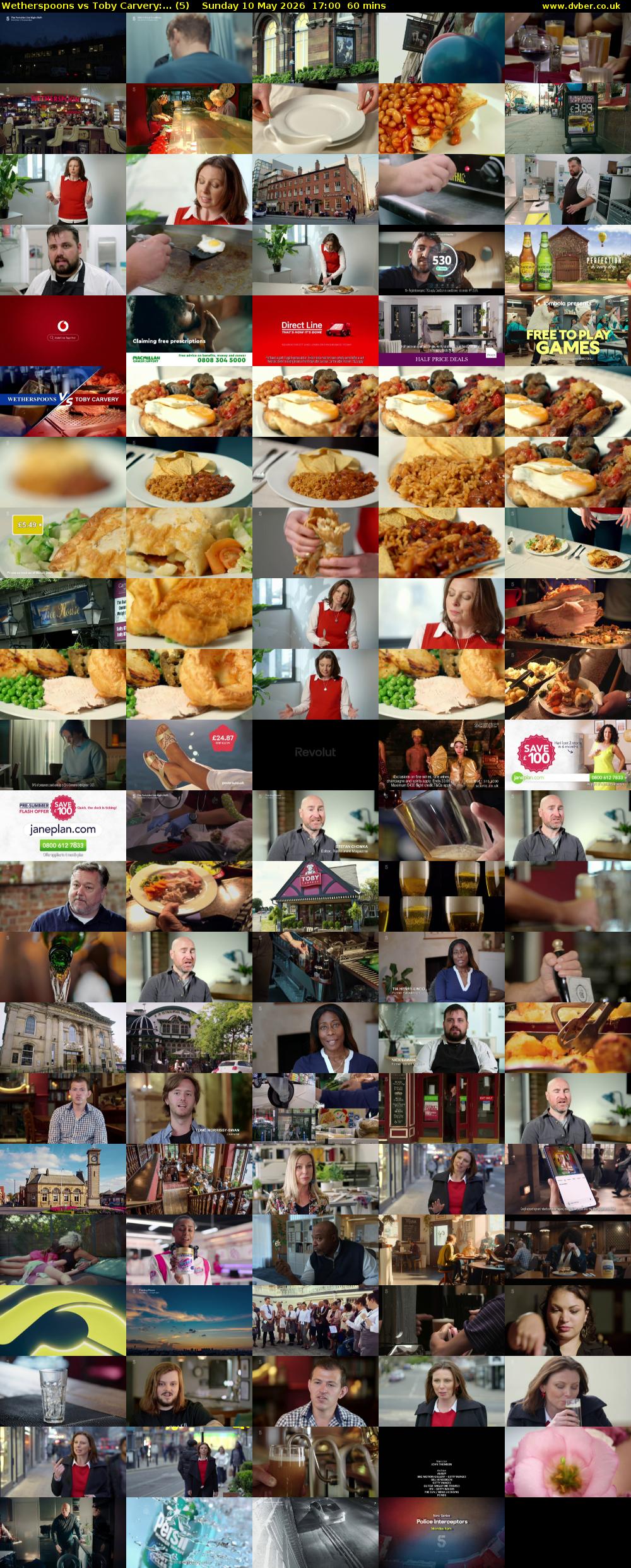 Wetherspoons vs Toby Carvery:... (5) Sunday 10 May 2026 17:00 - 18:00