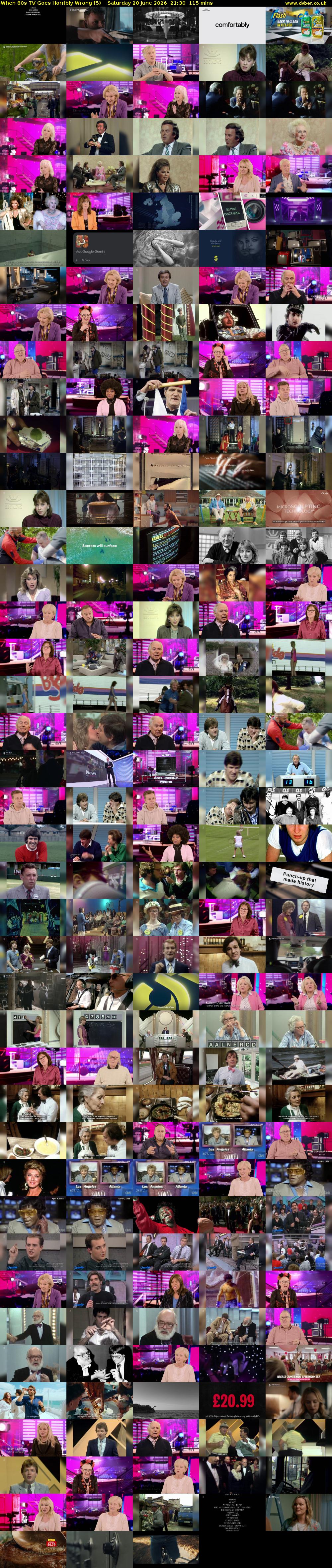 When 80s TV Goes Horribly Wrong (5) Saturday 20 June 2026 21:30 - 23:25