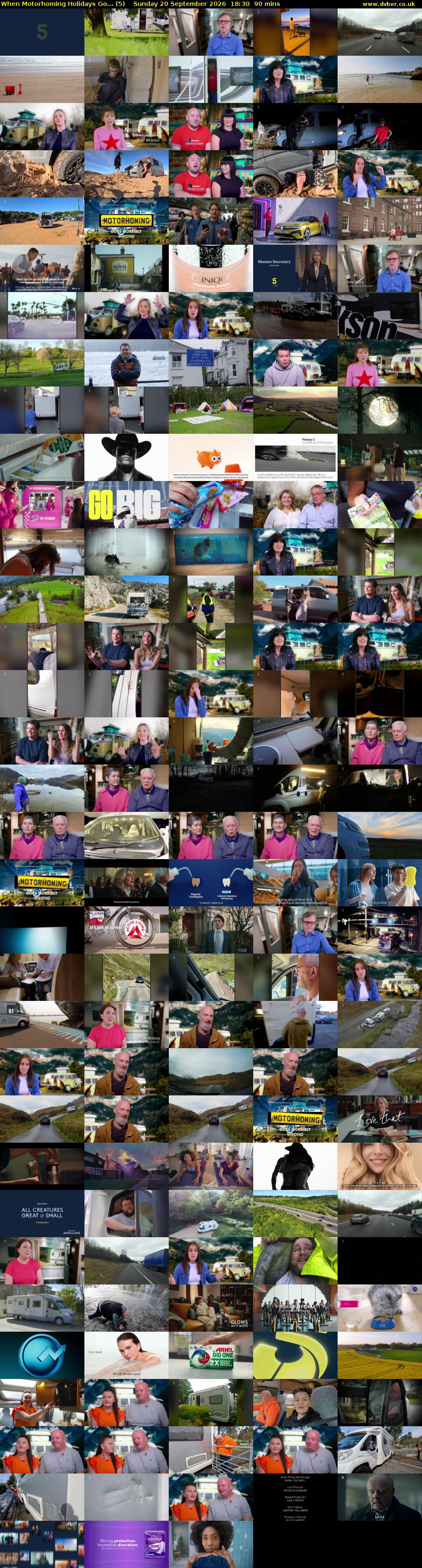 When Motorhoming Holidays Go... (5) Sunday 20 September 2026 18:30 - 20:00