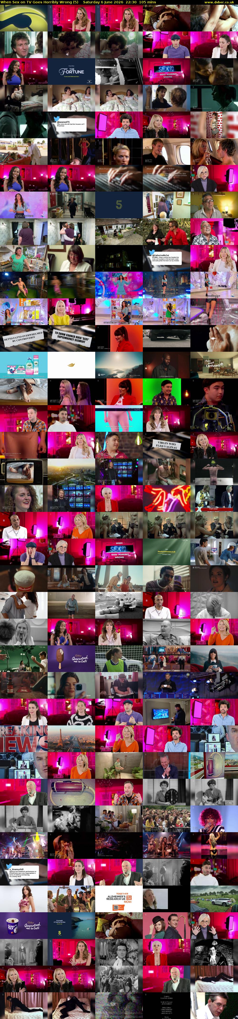 When Sex on TV Goes Horribly Wrong (5) Saturday 6 June 2026 22:30 - 00:15