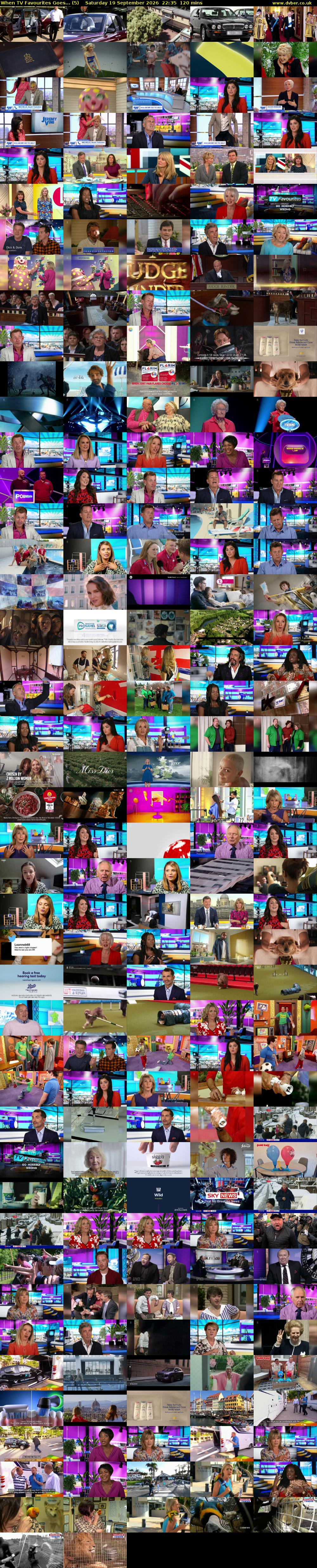 When TV Favourites Goes... (5) Saturday 19 September 2026 22:35 - 00:35