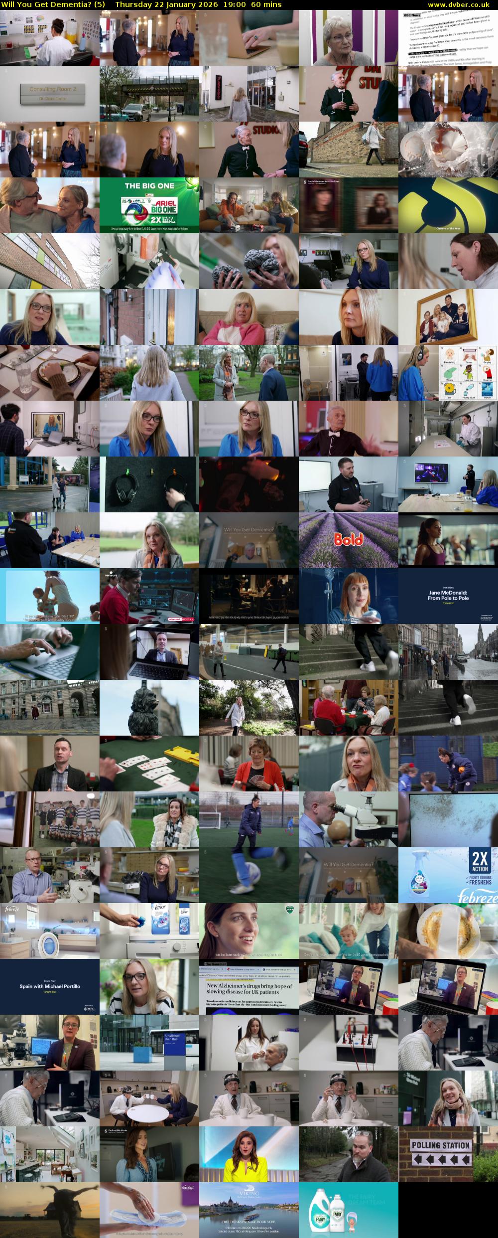 Will You Get Dementia? (5) Thursday 22 January 2026 19:00 - 20:00