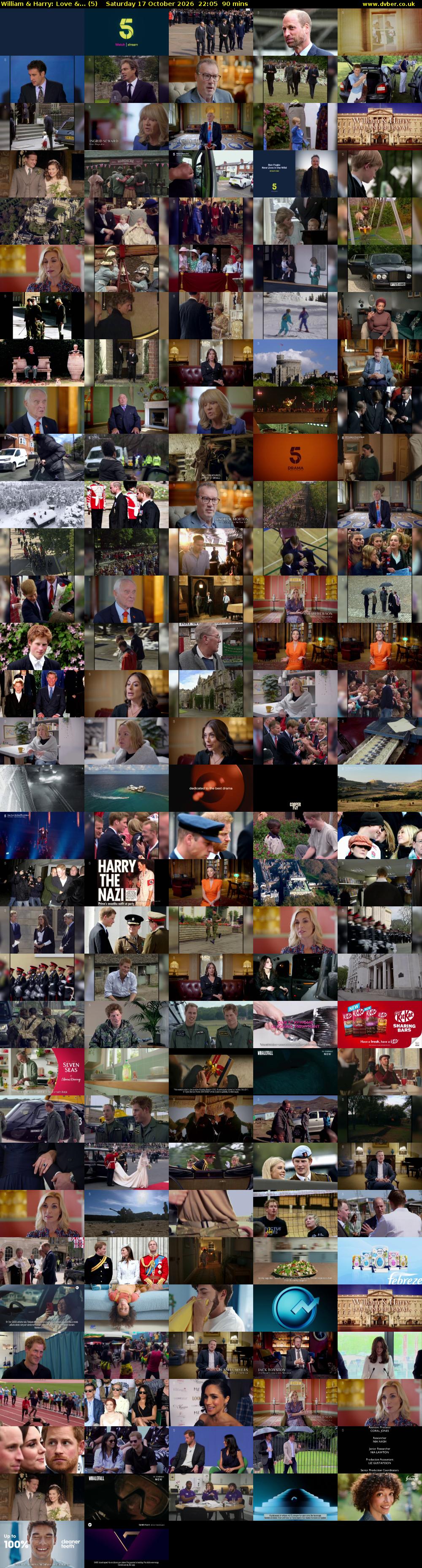 William & Harry: Love &... (5) Saturday 17 October 2026 22:05 - 23:35
