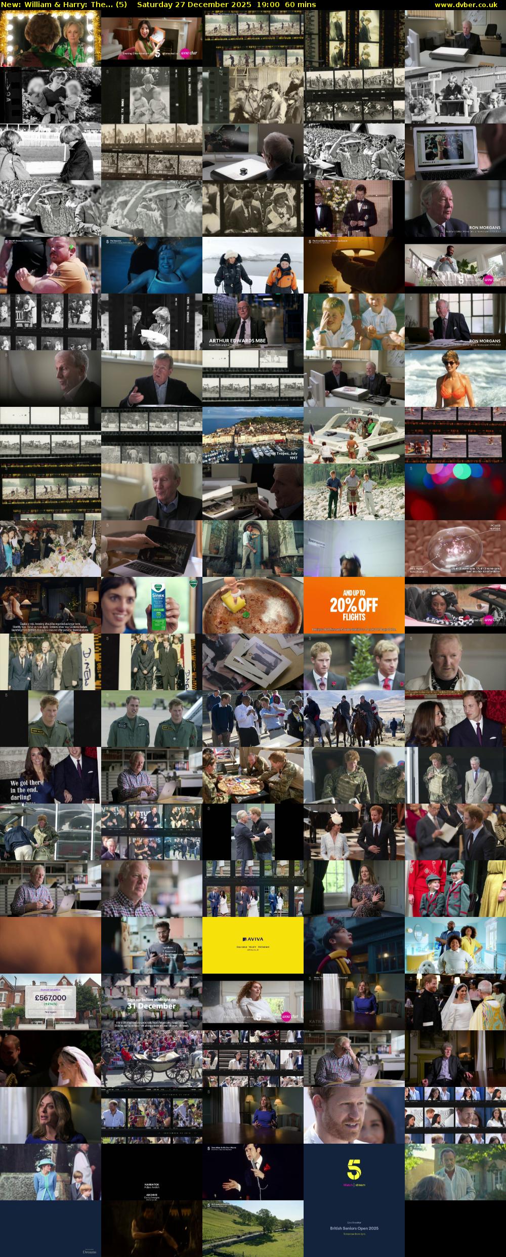 William & Harry: The... (5) Saturday 27 December 2025 19:00 - 20:00