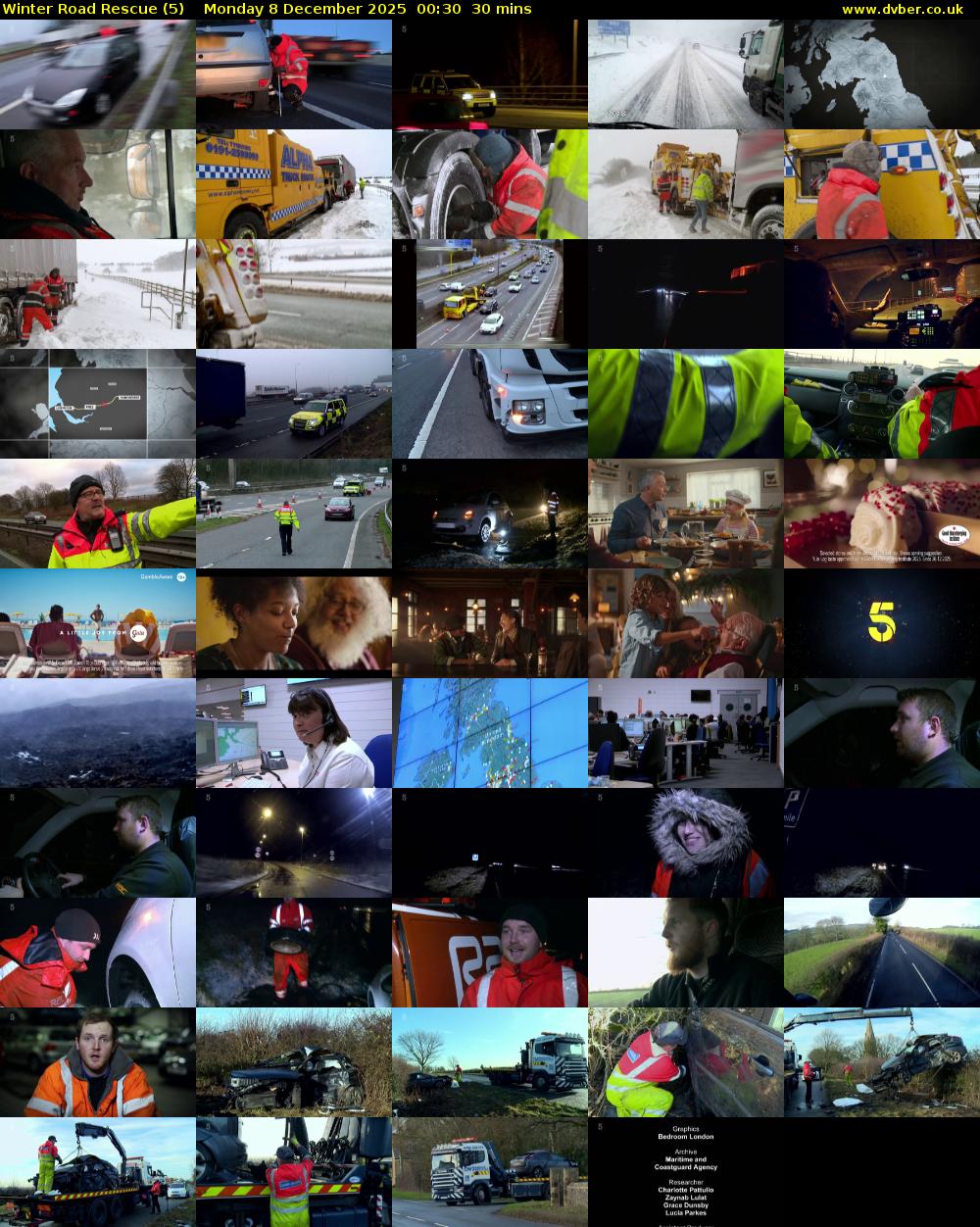 Winter Road Rescue (5) Monday 8 December 2025 00:30 - 01:00