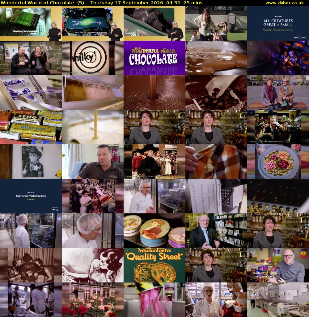 Wonderful World of Chocolate  (5) Thursday 17 September 2026 04:50 - 05:15