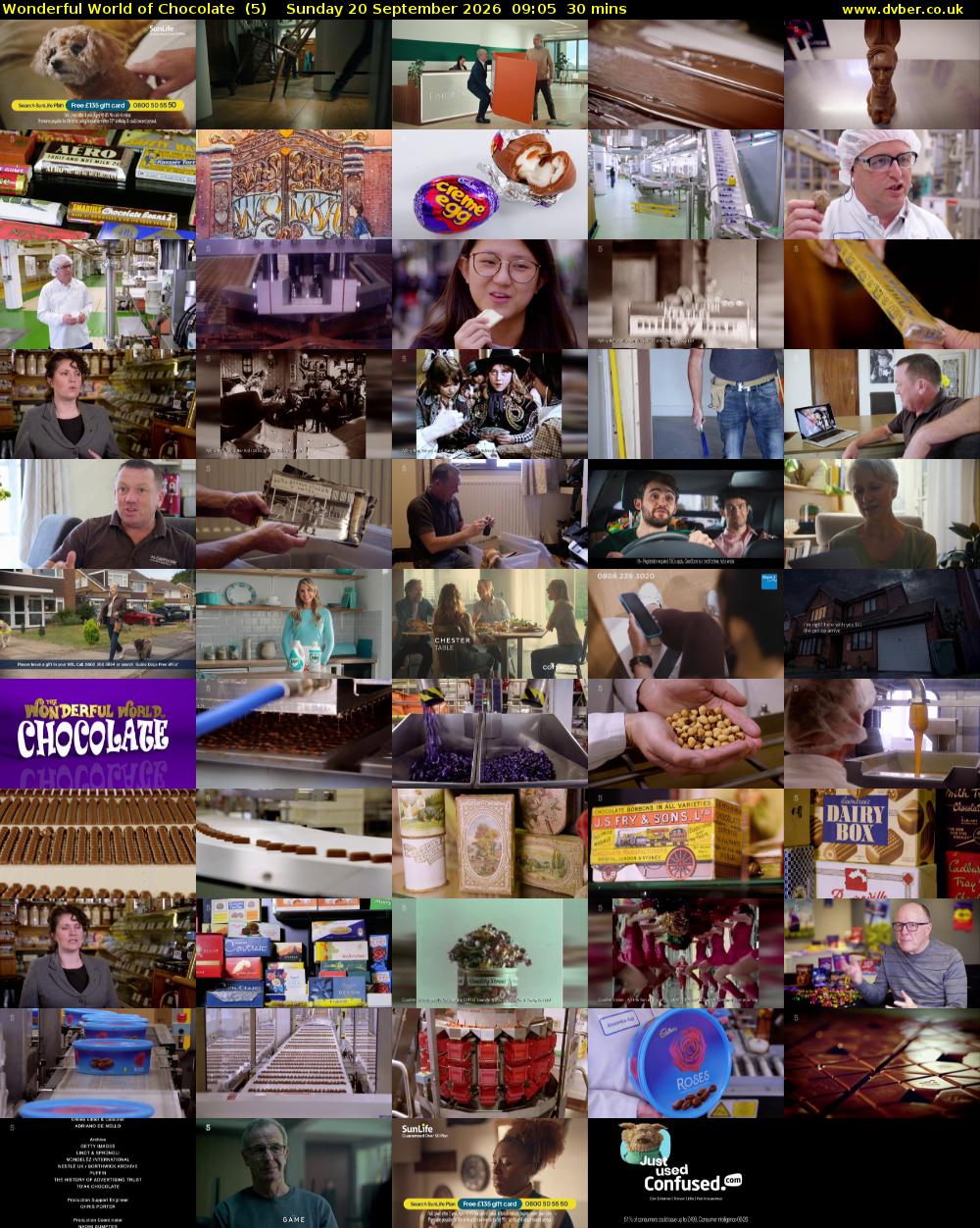 Wonderful World of Chocolate  (5) Sunday 20 September 2026 09:05 - 09:35