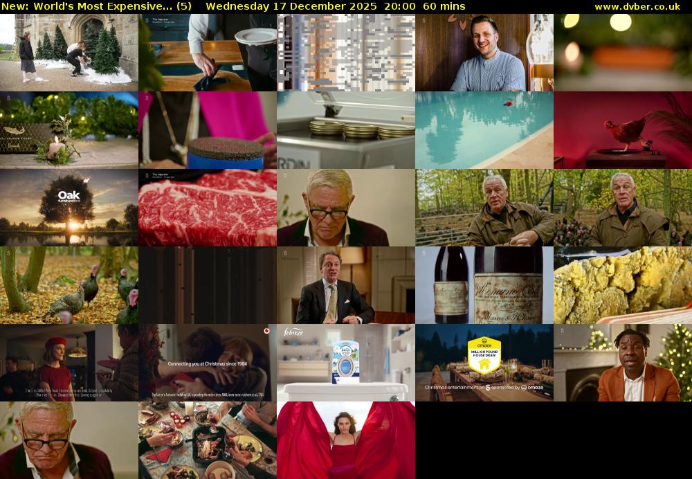World's Most Expensive... (5) Wednesday 17 December 2025 20:00 - 21:00