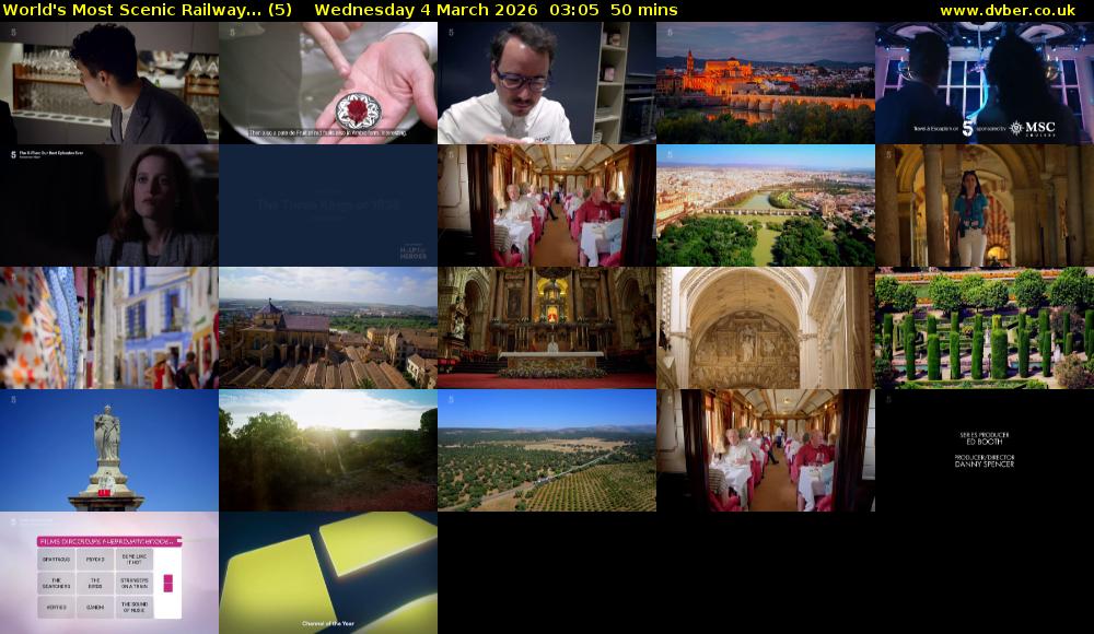 World's Most Scenic Railway... (5) Wednesday 4 March 2026 03:05 - 03:55