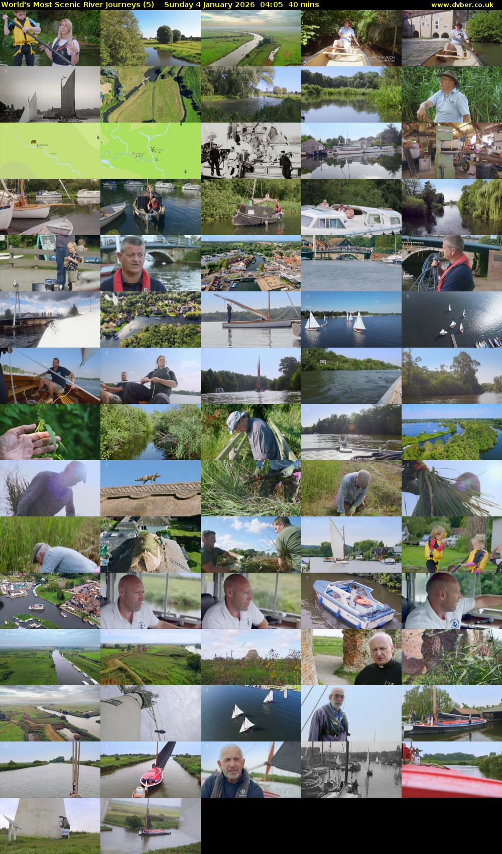 World's Most Scenic River Journeys (5) Sunday 4 January 2026 04:05 - 04:45