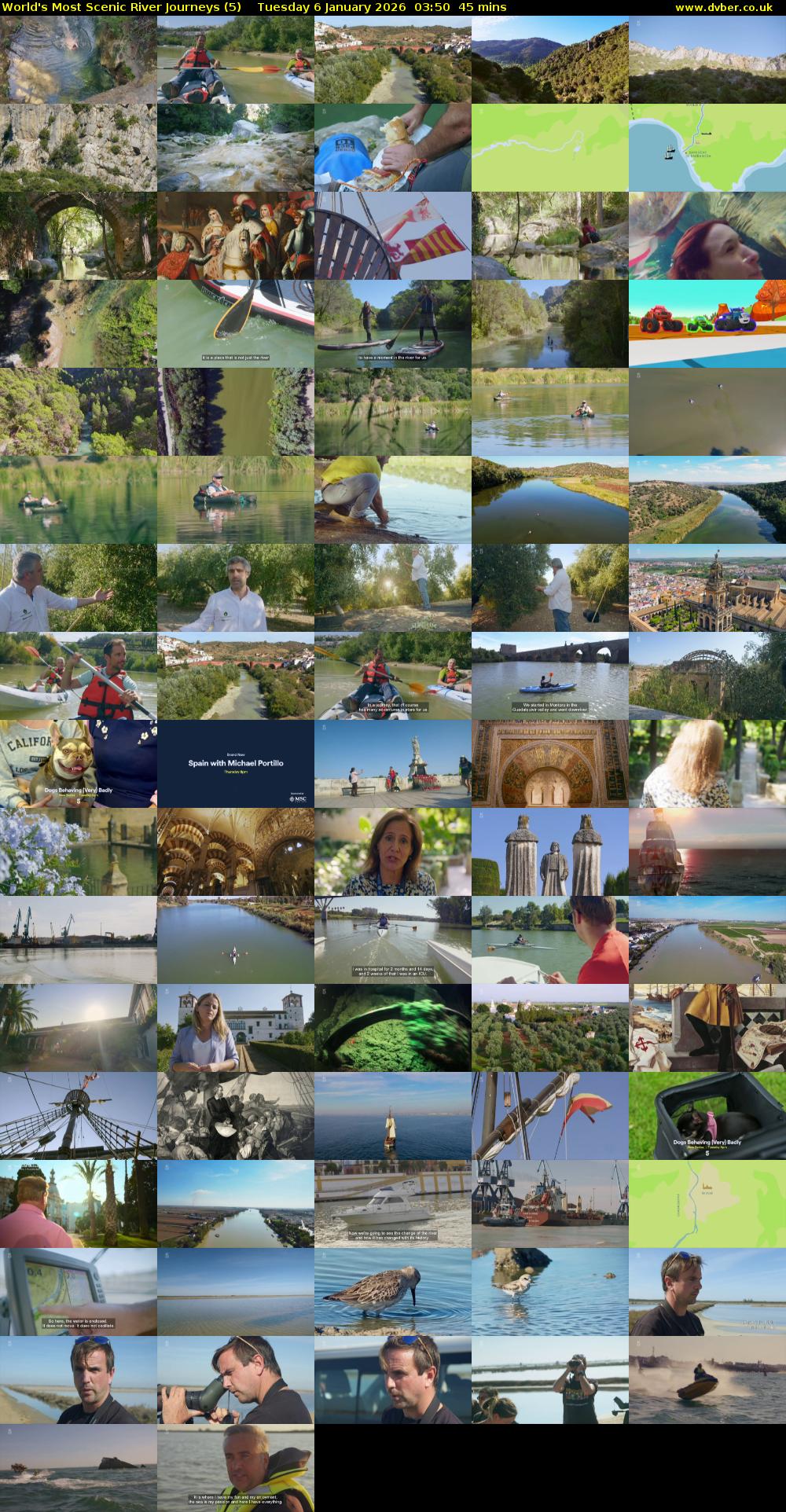 World's Most Scenic River Journeys (5) Tuesday 6 January 2026 03:50 - 04:35